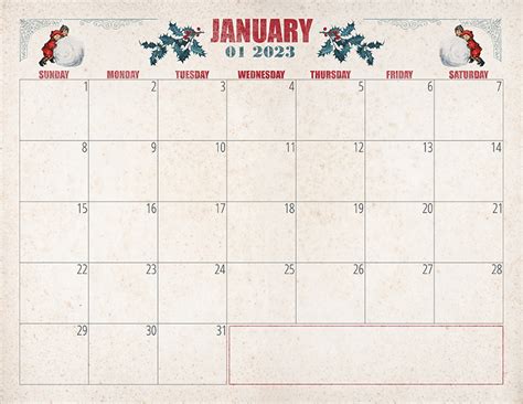 January 2023 Calendar Printable Free – Get Calendar 2023 Update