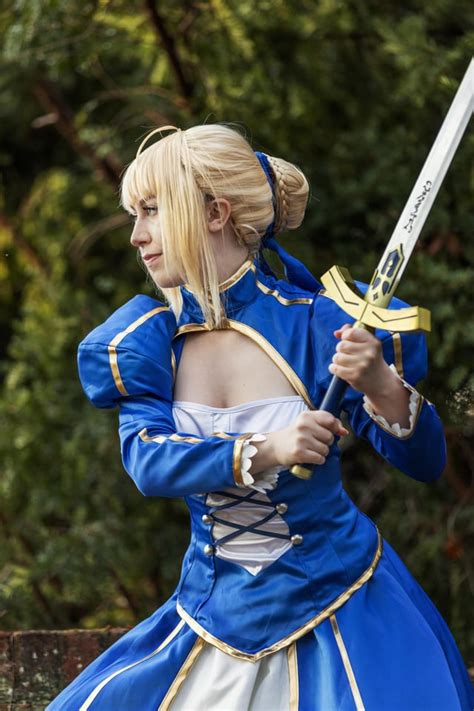 My Saber cosplay and Excalibur : r/Fate