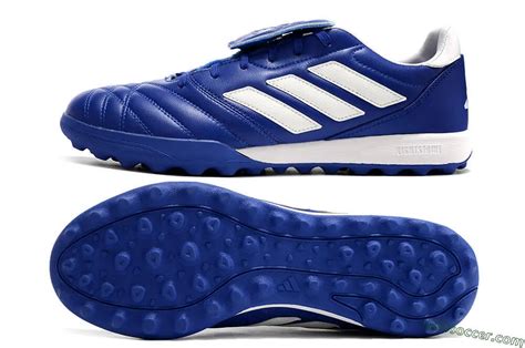 TF Artificial Turf Soccer Shoes in Blue and White - Discover the Adidas Copa Gloro