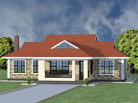 Beautiful bungalow design in Kenya | HPD consult | Bedroom house plans, 4 bedroom house plans ...