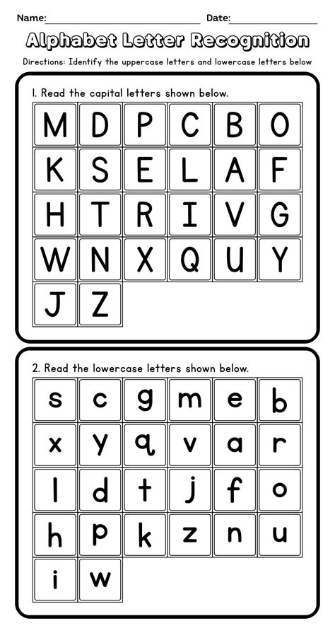 Kindergarten Alphabet Games - 10 Free PDF Printables | Printablee