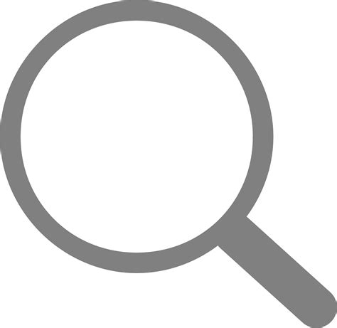 Simple Grey Search Icon transparent PNG - StickPNG