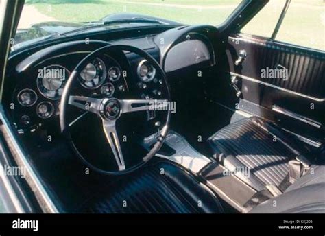 1963 Corvette interior Stock Photo - Alamy