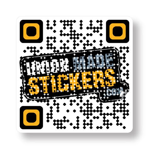 Premium QR Code Stickers – Union Made Stickers