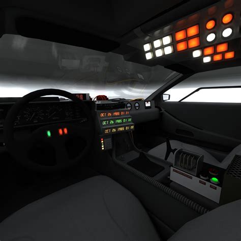 ArtStation - DeLorean Time Machine | Game Assets