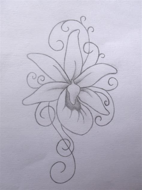 Lady Slipper Orchid Tattoo by Squeener on DeviantArt