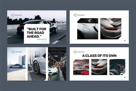 Car Dealership PowerPoint Presentation Template - Design Template Place