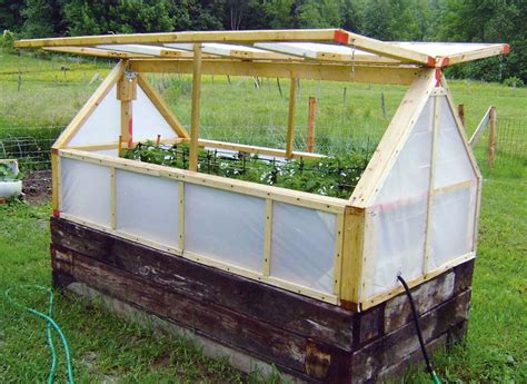 Litet växthus för pallkragar | Diy raised garden, Raised garden beds, Greenhouse gardening