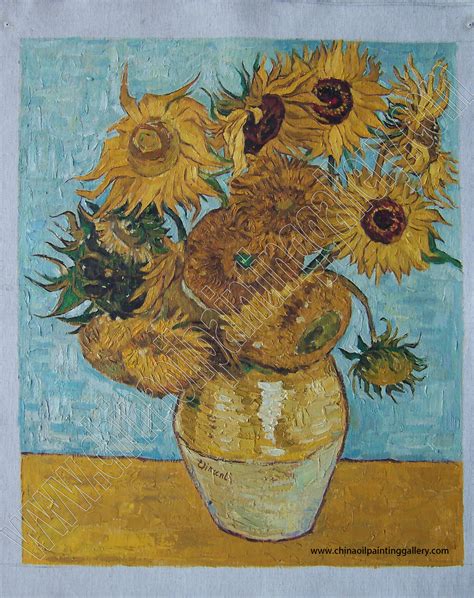 Museum quality Oil painting reproductions of Sunflowers by Vincent van Gogh