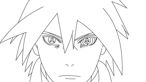 Uchiha Sasuke Sharingan Rinnegan Lineart by IzzatAsyraf on DeviantArt