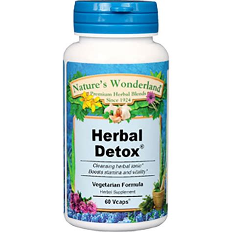 Herbal Detox - 475 mg, 60 Vcaps (Nature's Wonderland)