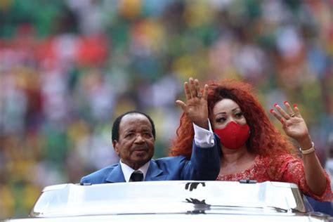 Paul-biya-and-wife-at-AFCON • Channels Television