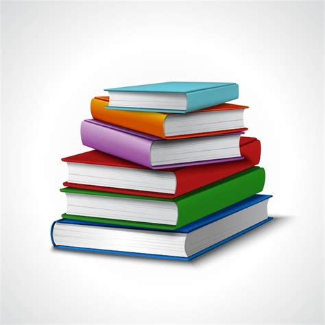 Free Vector | Books stack realistic