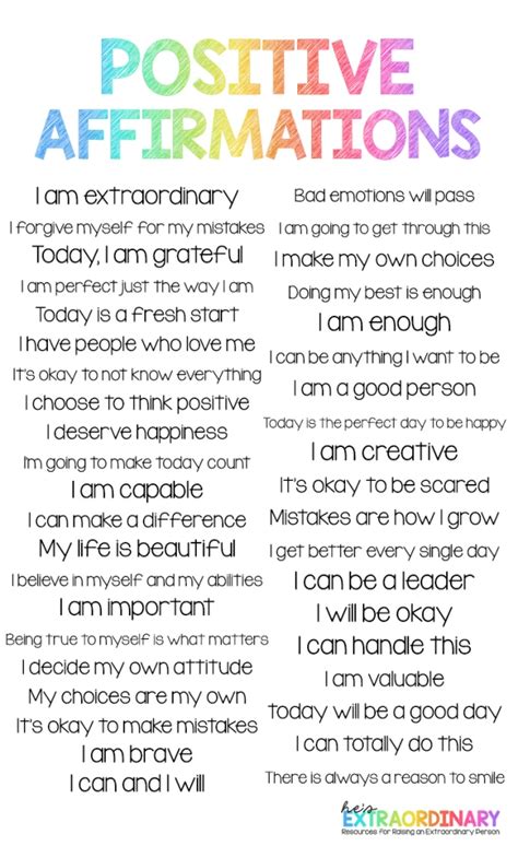 101 Positive Affirmations For Kids The Pathway Success, 50% OFF