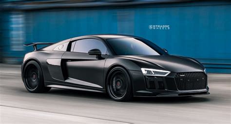 All-Black Audi R8 V10 Plus Looks Like A Four-Wheel Stealth Bomber | Carscoops