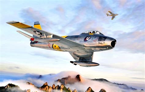 F-86 Sabre, jet fighter, Korean War, HD Wallpaper | Rare Gallery