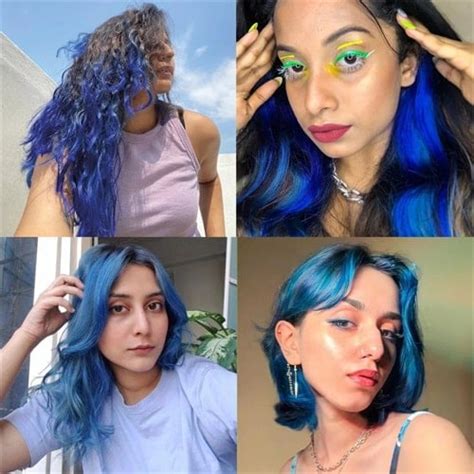 How To Achieve Ash Blue Hair Color At Home?-Blog - | Nadula