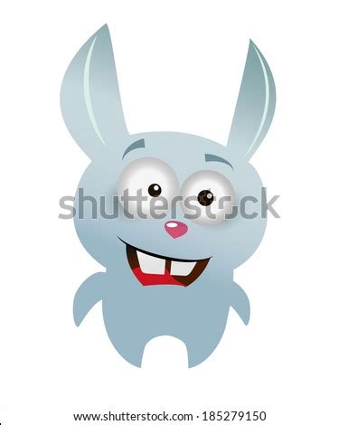 Crazy Rabbit Cartoon Sketch Rabbit Stock Vector 185297165 - Shutterstock