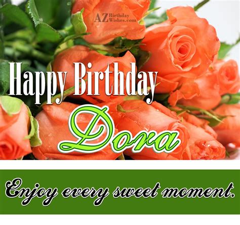 Happy Birthday Dora - AZBirthdayWishes.com