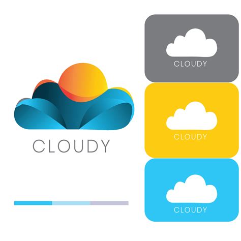 Cloud vector logo design 25457347 Vector Art at Vecteezy