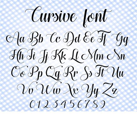 Cursive Font