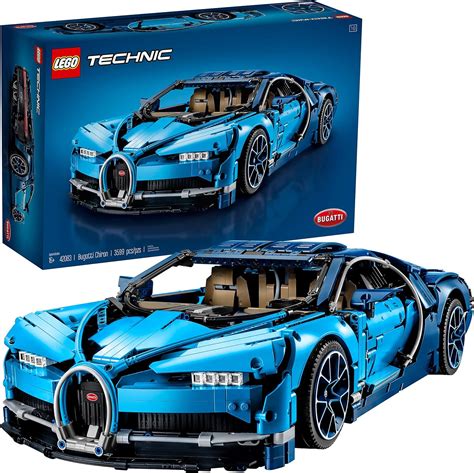 LEGO Technic Bugatti Chiron 42083 Race Car Building Kit and Engineering Toy, Adult Collectible ...