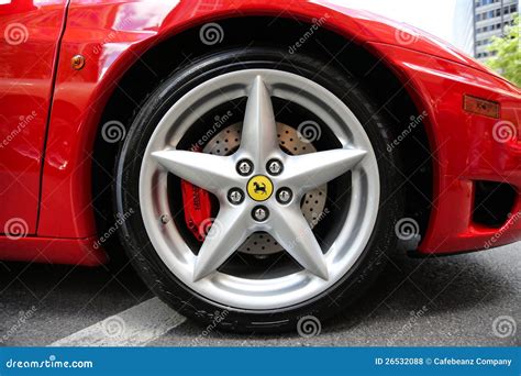 Ferrari Wheel Logo Editorial Stock Photo - Image: 26532088