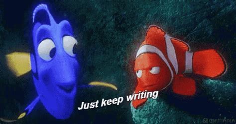 Just Keep Writing Dory GIF - Just Keep Writing Dory - Discover & Share GIFs