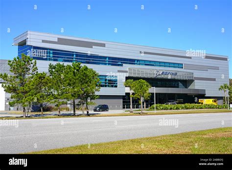 NORTH CHARLESTON, SC -21 NOV 2019- View of the Boeing factory and delivery center near the ...