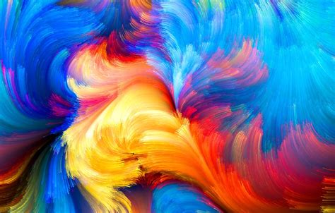 Wallpaper colors, colorful, abstract, rainbow, splash, painting images ...