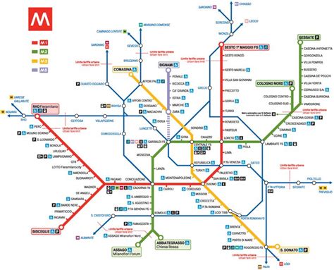 Milan Tube Map