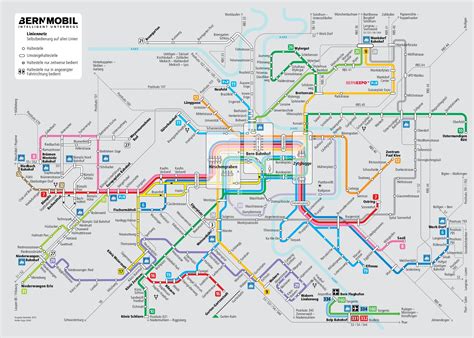 Bern transport map - Ontheworldmap.com