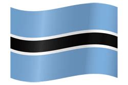 Botswana flag vector - Country flags