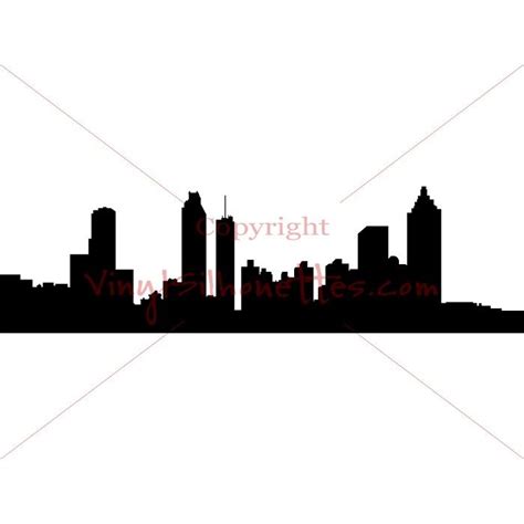 Silhouette Of Atlanta Skyline at GetDrawings | Free download