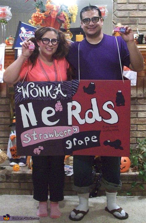 Willy Wonka Nerds Candy - DIY Couple Halloween Costume