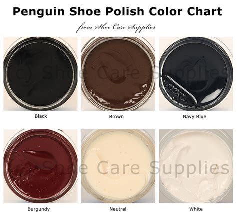 Kiwi Shoe Polish Colors Chart: A Visual Reference of Charts | Chart Master