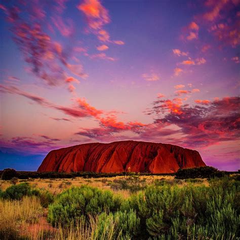 Uluru Sunset Uluru Sunset Viewing Area - Kata Tjuta National Park @mick_hansford | Australia ...