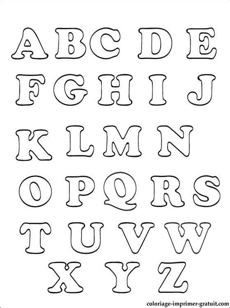 Coloriages Alphabet a imprimer | Coloriage à imprimer gratuit | Free printable alphabet letters ...