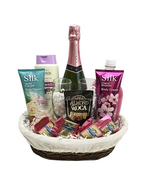 Champagne Bubble Bath Basket - Champagne Life Gift Baskets