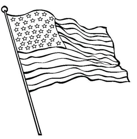 American Flag Black And White Drawing at GetDrawings | Free download