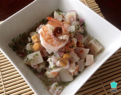 Ceviche de pescado, pulpo y camarón