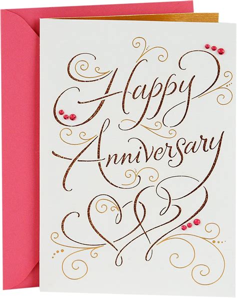 Amazon.com : Hallmark Signature Anniversary Card for Couple (Happy Anniversary) : Health & Household