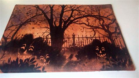 Halloween Placemats - Etsy