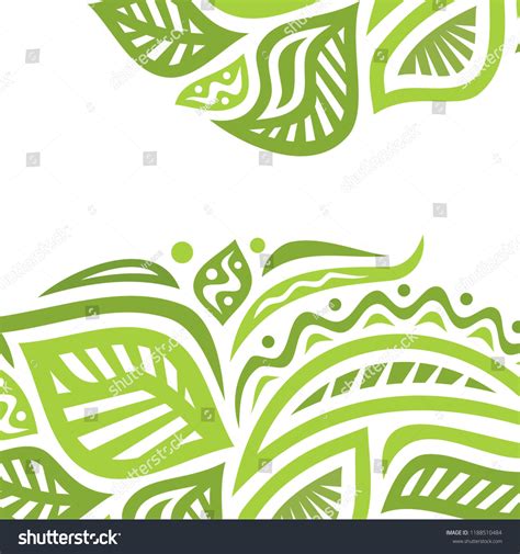 Beautiful Green Nature Background Vector Illustration Stock Vector ...