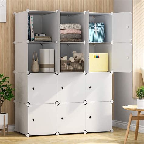 UWR-Nite Cube Storage with Doors, 12-Cube Storage Organizer, Plastic ...