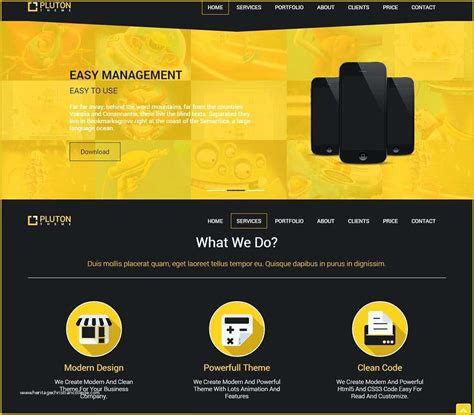 Free Sample HTML Web Page Templates Of 23 Free HTML5 Website themes ...