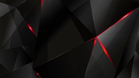 Wallpapers - Red Abstract Polygons (Black BG) (RE) by kaminohunter on DeviantArt