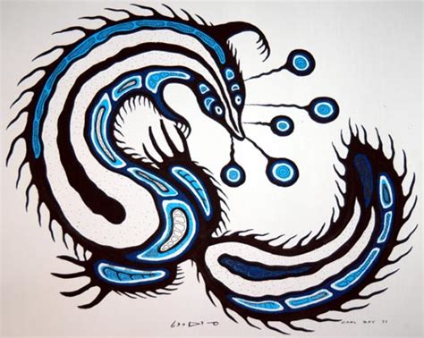 'Untitled' (Skunk Spirit) by Carl Ray - Woodlands Art Original - Red Kettle Art And Collectibles