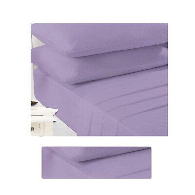 4FT Small Double Fitted Sheets Poly Cotton Lilac 4FT Small Double Fitted Sheet | eBay