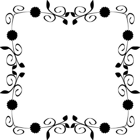 SVG > svg fleurir floral frontière - Image et icône SVG gratuite. | SVG ...